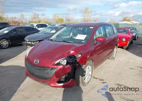 2012 Mazda Mazda5 Sport из США, поврежденный, VIN JM1CW2BL2C0131207